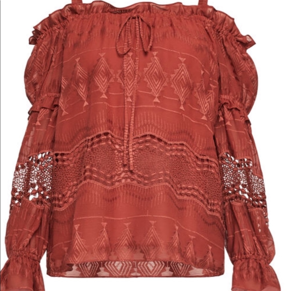 BCBG off the shoulder